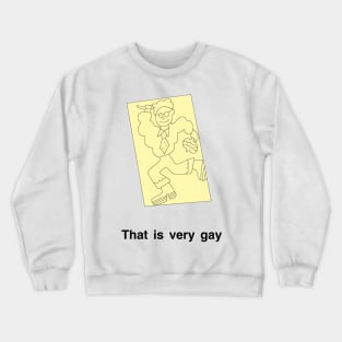 Peep Show Very gay note Crewneck Sweatshirt